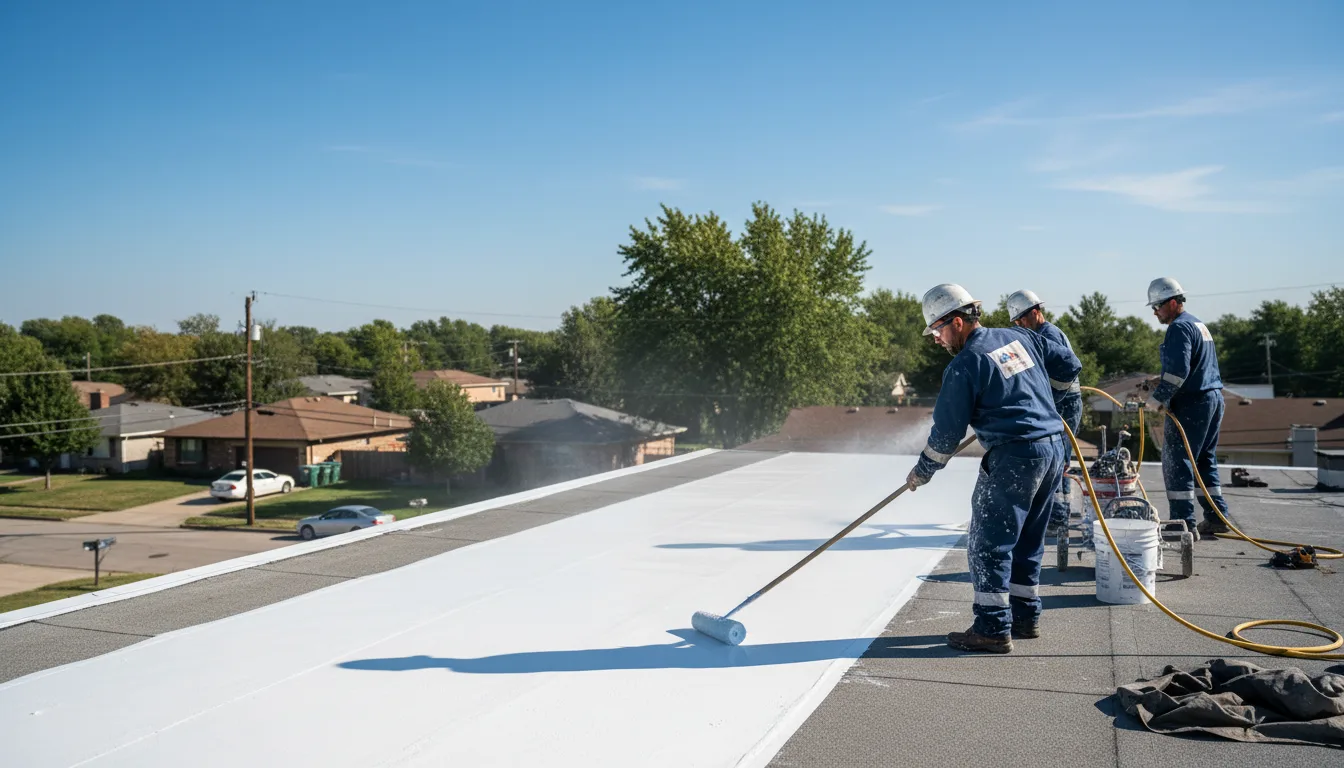Commercial roof coating in Walnut, IA near me